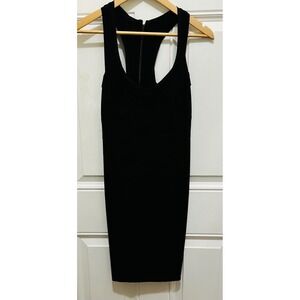 Nicole Miller Black Sleeveless Racerback Zipper Bandage Bodycon Dress‎ Sexy
